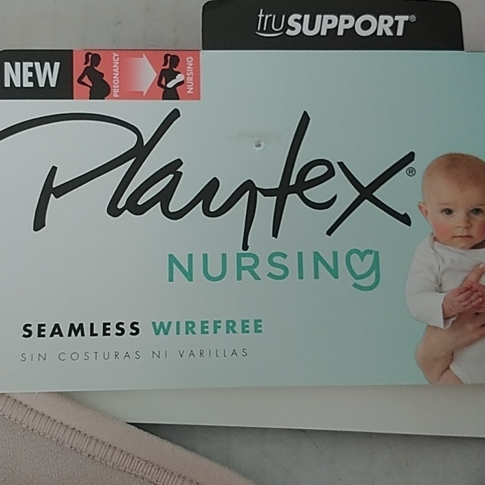 Playtex Nursing Bra Seamless Wireless Quick strap Bra L - Picture 4 of 13